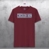 Chicken-Run-Burgundy-T-shirt