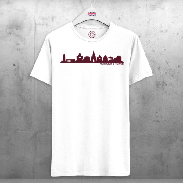 Edinburgh-is-Maroon-White-T-shirt