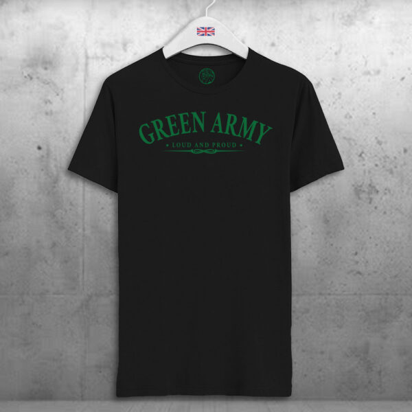 Green-Army-Black-T-shirt