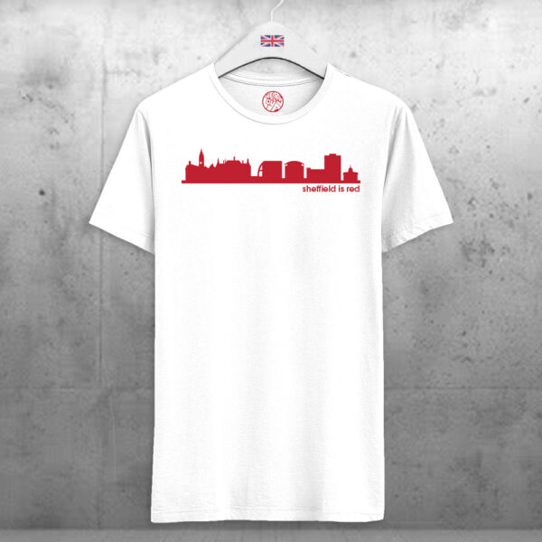 Sheffield-is-Red-White-T-shirt