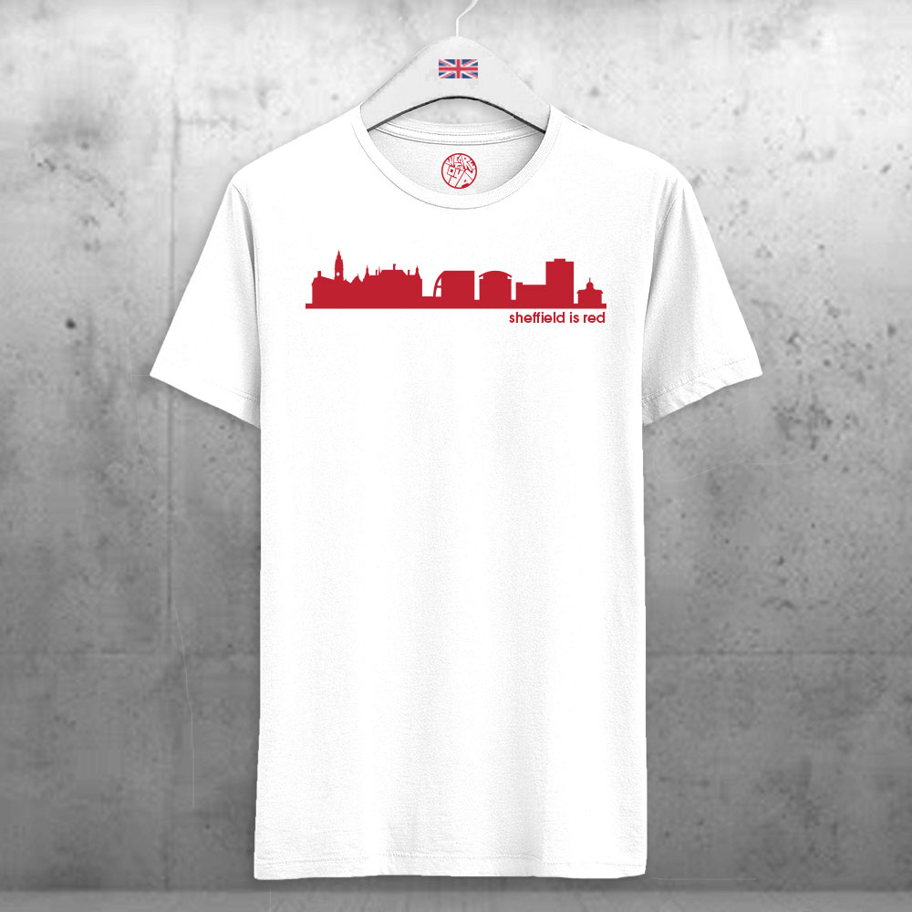 Sheffield-is-Red-White-T-shirt